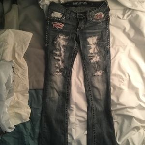 Affliction Jeans size 26 Medium Blue